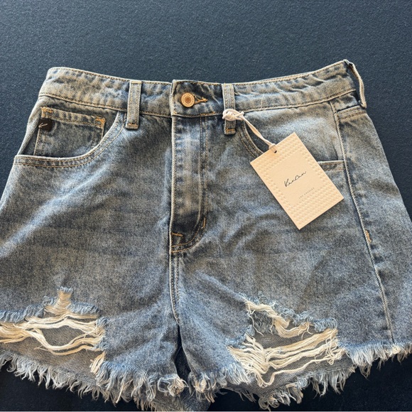 KANCAN “Estilo” Denim Blue Women's Shorts w/pockets! 💙Super cute and comfy💙 - Picture 1 of 12